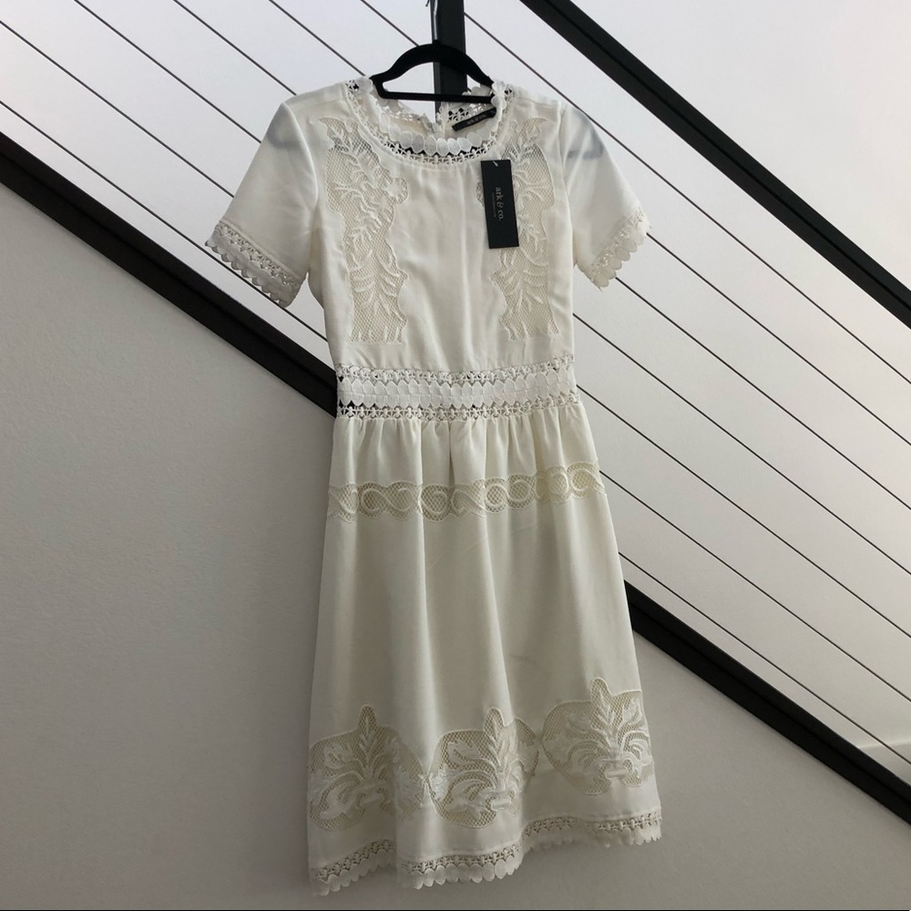 Ark & Co Sienna lace embroidered midi dress